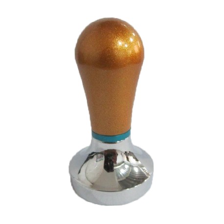 Coffee Tamper PROFESIONAL Mango de Color Dorado